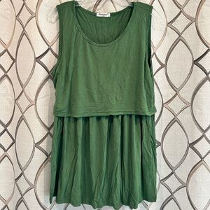 Green Nursing Maternity Tank Top Size XXL- Excellent Condition